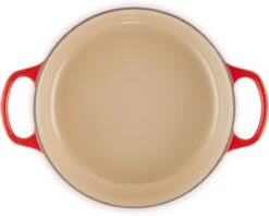 Le Creuset - Gietijzeren - Lage Braadpan - 24cm - Kersenrood -Tefal Shop 1200x963