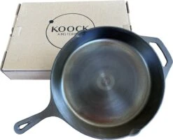 Koock Amsterdam® Skillet Gepolijst Gietijzer - 25cm - Koekenpan - Geschikt Voor Alle Warmtebronnen -Tefal Shop 1200x978