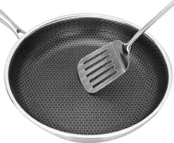 Honingraat Heavy Duty Anti-aanbak Koekenpan - Steelpan - Wok - Met Deksel 30 Cm - Gas - Elektrisch - Inductie - Oven 11 Honingraat Heavy Duty Anti-aanbak Koekenpan - Steelpan - Wok - Met Deksel 30 Cm - Gas - Elektrisch - Inductie - Oven -Tefal Shop 1200x991