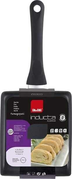 Merkloos TIB Japanse Stijl Omeletpan - Eierpan - Tamagoyaki - Geschikt Voor Inductie -Tefal Shop 486x1200